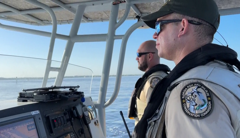 FWC officers patrolling for drunk boating. CREDIT: WINK News