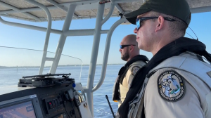 FWC officers patrolling for drunk boating. CREDIT: WINK News