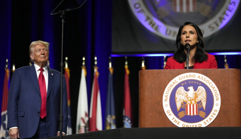 Tulsi Gabbard endorses GOP nominee Donald Trump CREDIT: AP Photo/Carolyn Kaster