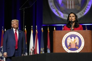 Tulsi Gabbard endorses GOP nominee Donald Trump CREDIT: AP Photo/Carolyn Kaster