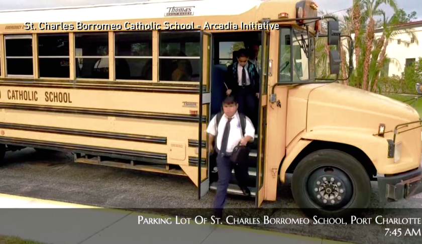 St. Charles, Each weekday at 6:45 a.m. sharp, these students take the bus to a school that's an hour away.