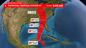 Potential Tropical System 9