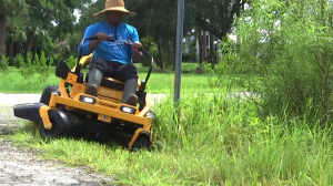 Bus Stop Safety Lawn Mower