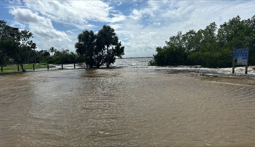 Flooding along the Peace River. CREDIT: WINK News