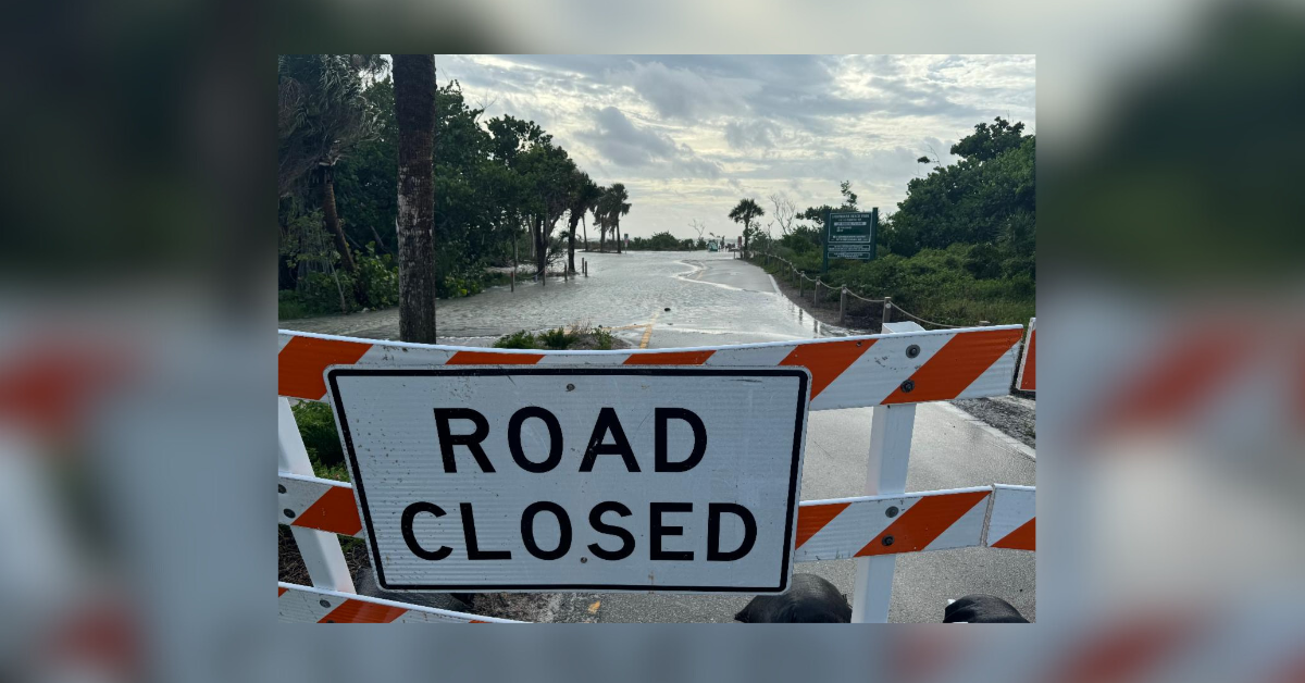 Sanibel closes several roads due to flooding from Hurricane Helene