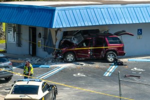 An SUV crashed into an Immokalee Building. CREDIT: UC Breaking