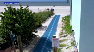 Mobi-Mats deployed on Fort Myers Beach