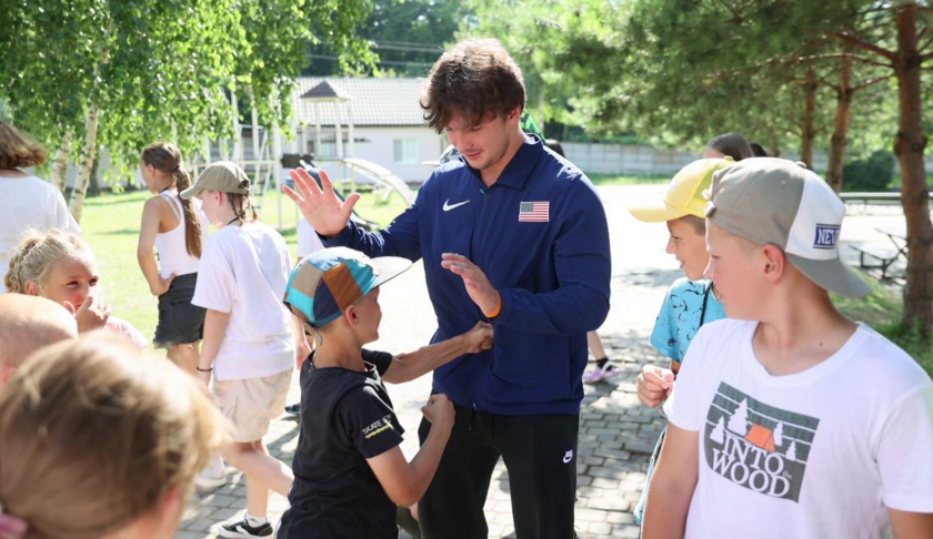 Naples man helps rebuild school in Ukraine