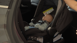 Car seat safety inspection site at the Golisano Children's Hospital CREDIT: WINK News