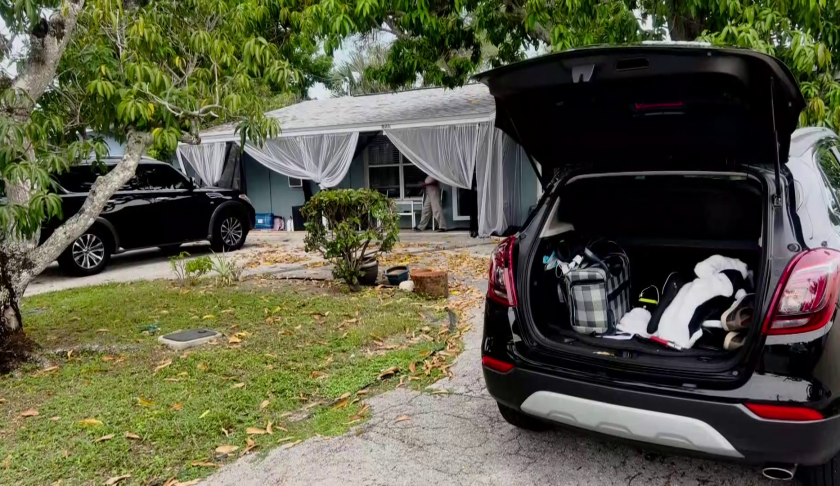 River Park couple leaving Naples home to go to hotel because of Helene