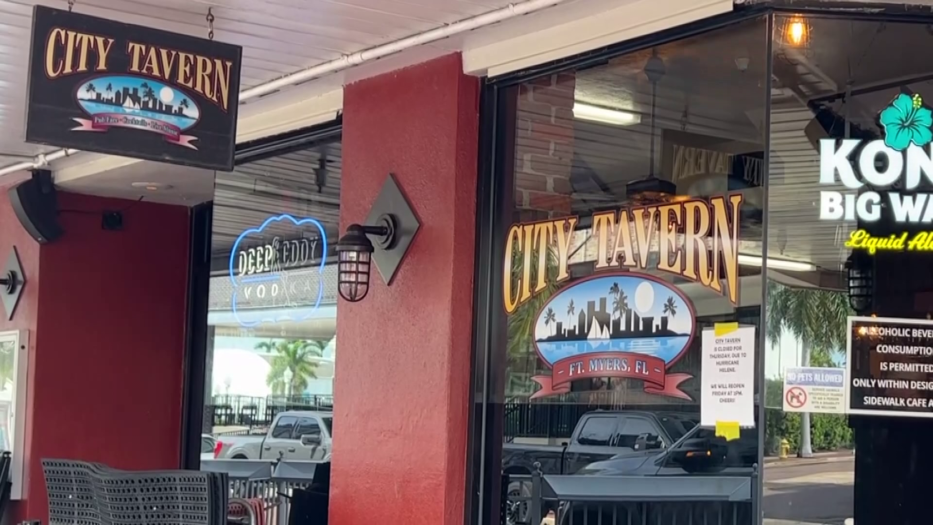 Flooding affects business in downtown Fort Myers