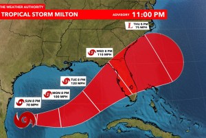 Milton 11 PM Advisory 10-5-24