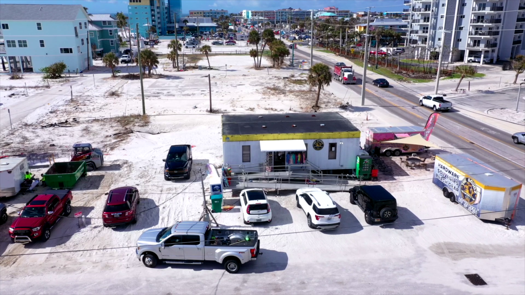 Fort Myers Beach trailers. Credit: WINK News