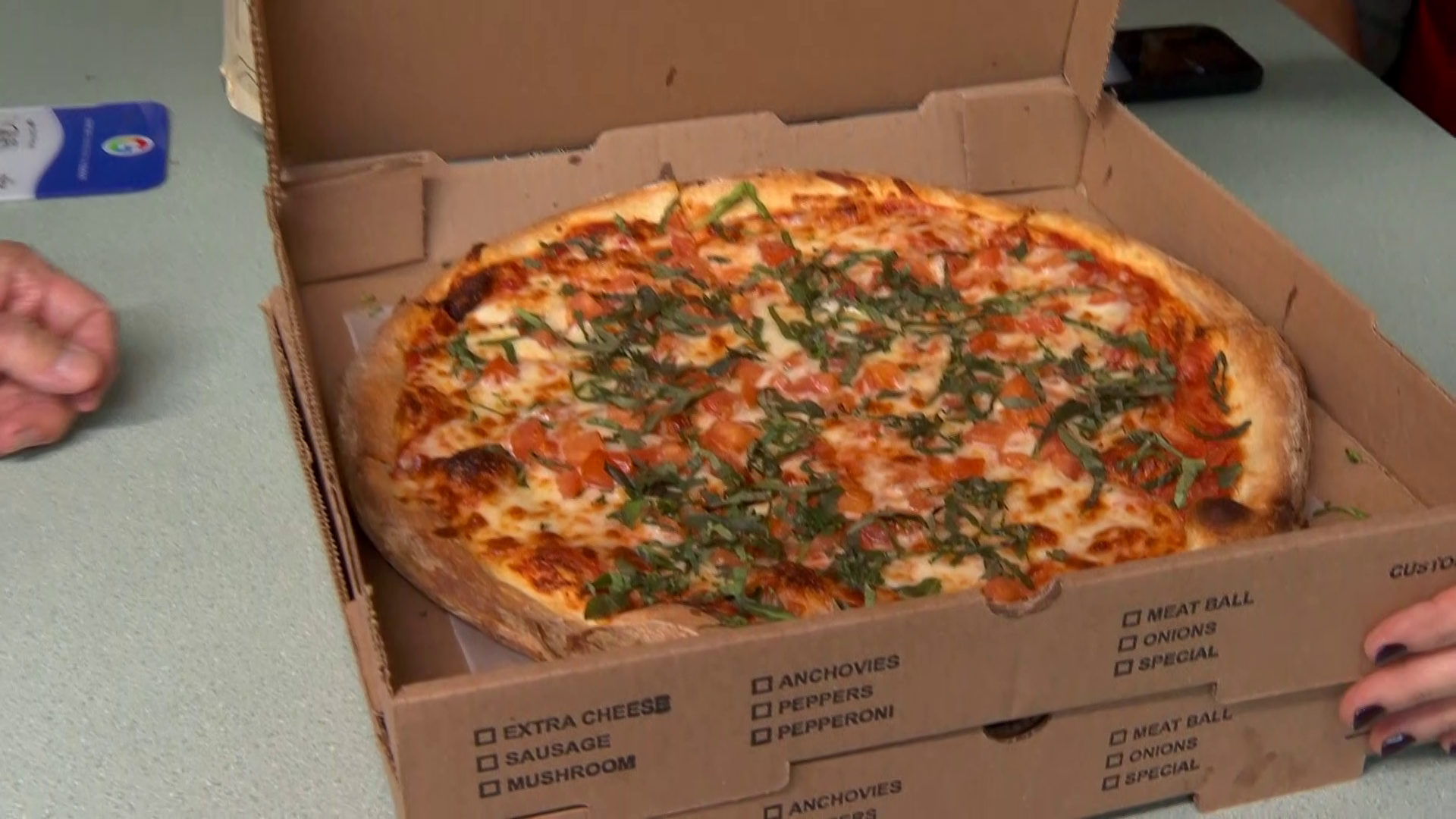 Residents choosing to order pizza on the night before Thanksgiving