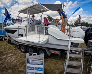 One of the many boats that will be showcased