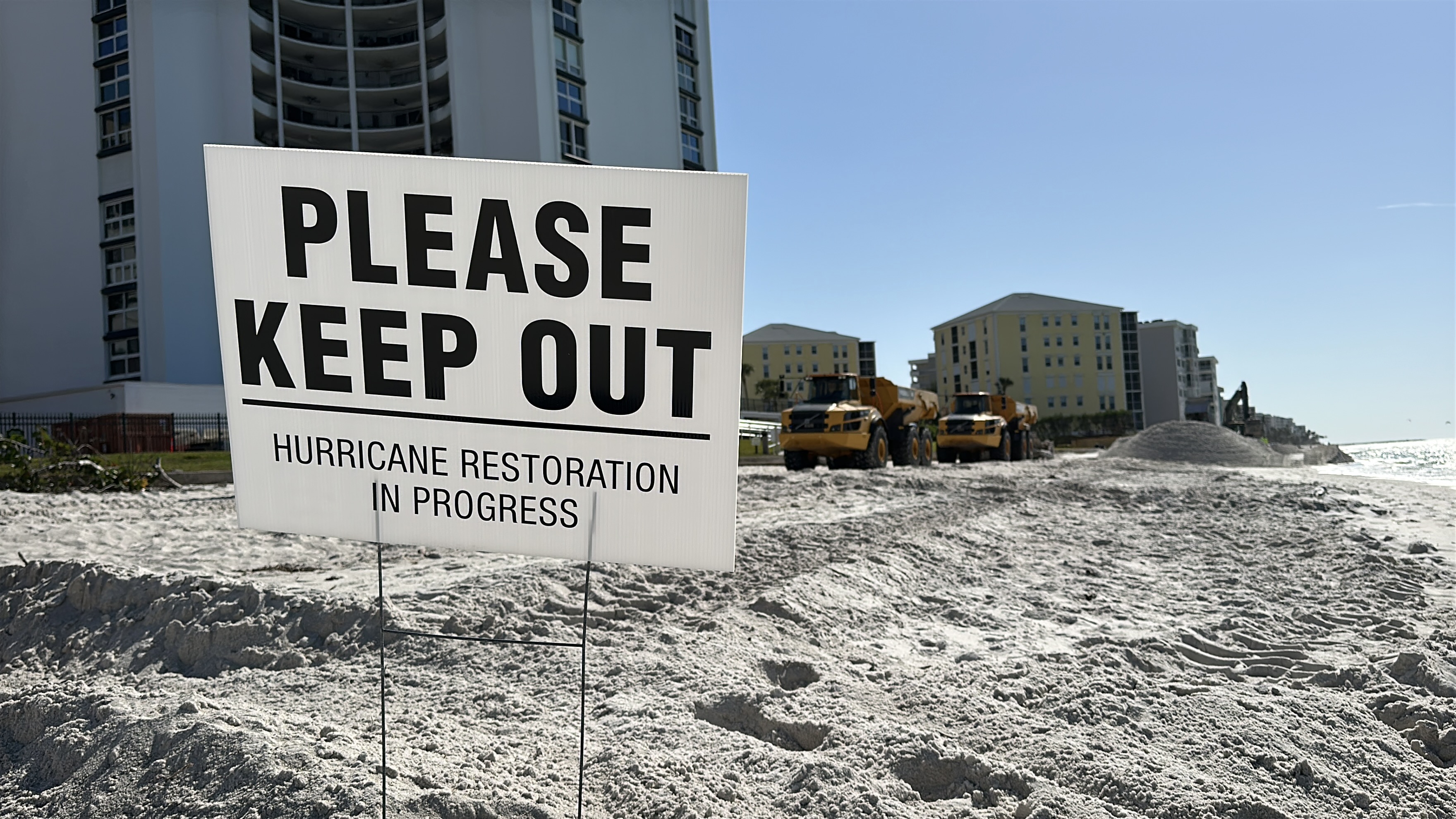 Park Shore Beach Undergoes Restoration After Hurricanes And Erosion