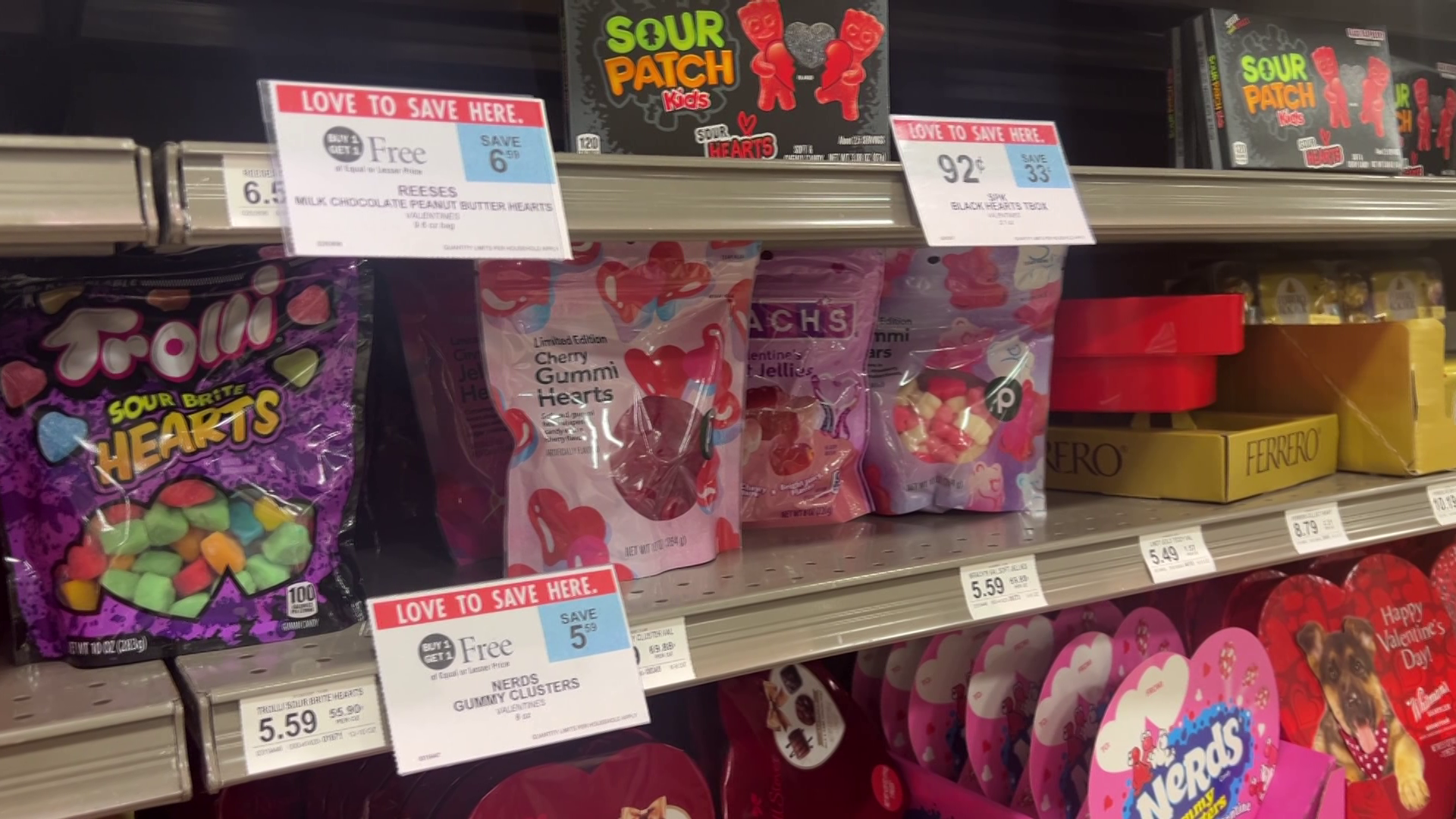 Red dye ban and Valentine's Day